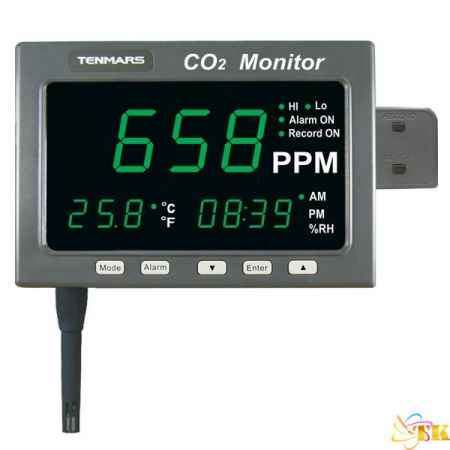 Đồng hồ đo khí CO2 Tenmars TM-186D (Nhiệt độ + Datalogger)