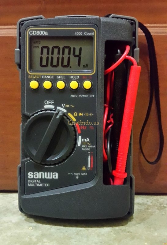 hướng dẫn sử dụng đồng hồ vạn năng Sanwa CD800a