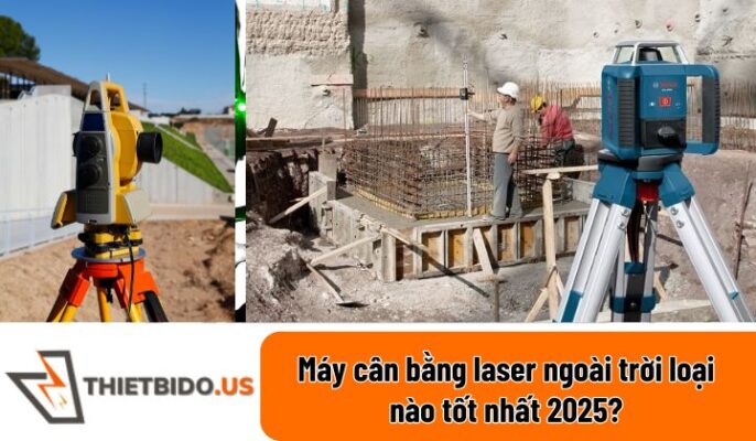 may can bang laser ngoai troi